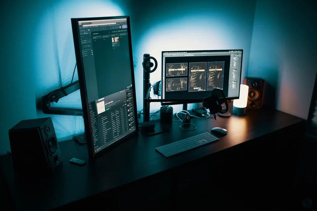 Two monitor interconnected