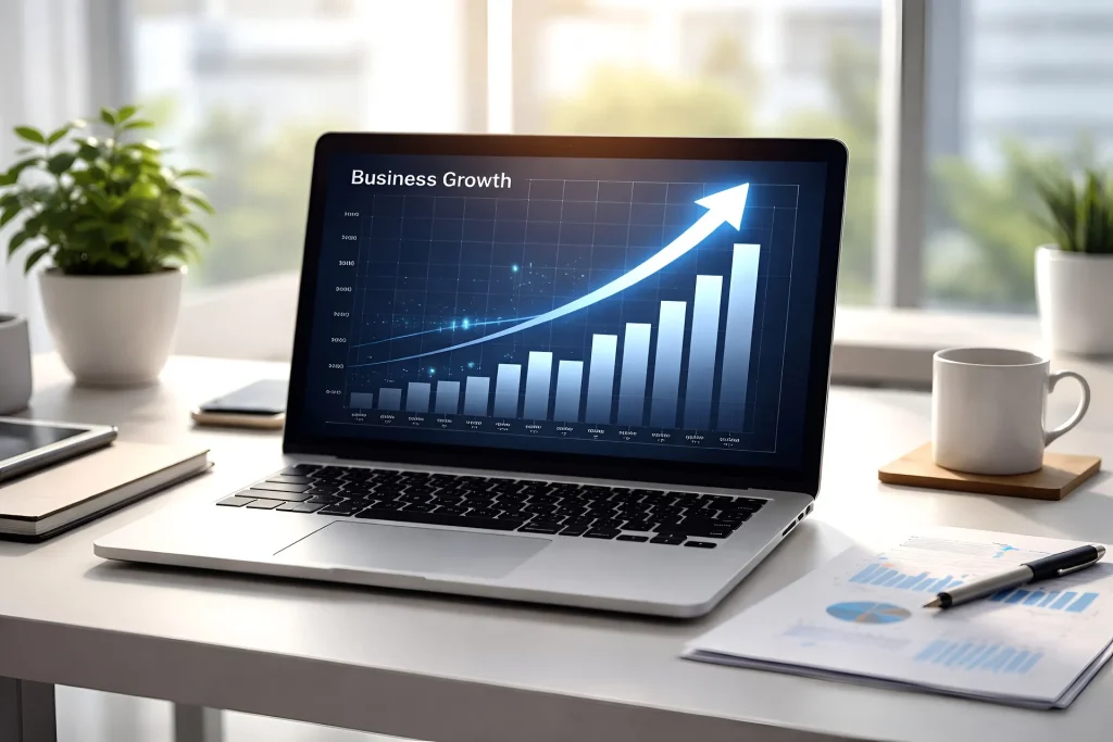 conversion rate optimization showing increase in leads from website traffic